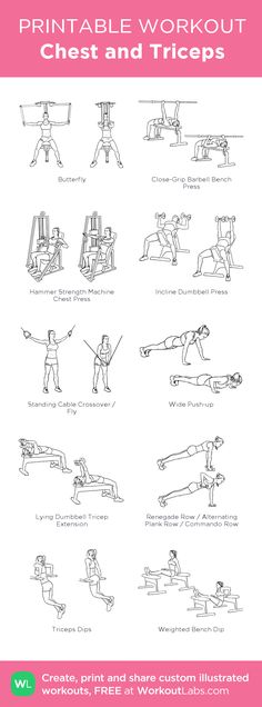 the printable workout guide for women and men