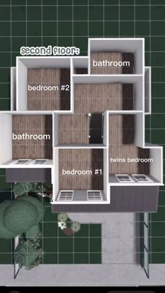 the floor plan for a two bedroom apartment