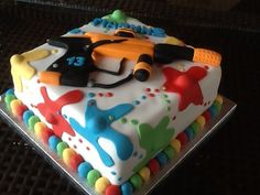 Paintball Cake! Para nuestro primer año de vida deberíamos pedir una tarta así. Kid Cakes, Fun Cupcakes, Occasion Cakes