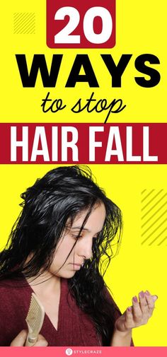 20 Ways To Stop Hair Fallif you are losing a lot of hairit might be due to nutrient deficienciesstresspregnancyor hereditary factorsWorry notThis post lists 20 effective and easy solutions that can help reduce hair fall graduallyRead on to unravel the secret to lusciousthick hairhairloss hairfall remedies homeremedies Spell To Stop Hairfall, Hair Fall Remedy Home, Stop Hairfall, Hair Fall Control Tips, Hair Shedding Remedies, Hair Fall Solution, Reduce Hair Fall