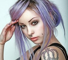 Nice crown Lilac Hair Color, Lilac Hair, Lavender Hair, Colored Hair, Hair Inspo Color, Grunge Hair, Hair Colour