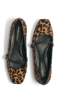 Leopard-spotted calf hair energizes the look of a classic ballet flat complete with a comfort-cushioned footbed and dainty buckle strap. Adjustable strap with buckle closure Cushioned footbed Genuine calf-hair (Brazil) upper/leather lining and sole Made in Brazil Leopard Loafers, Animal Print Flats, Leopard Print Flats, Leopard Flats, Leopard Shoes, 2024 Christmas, Womens Ballet Flats, Made In Brazil, Calf Hair