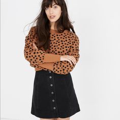 Nwt Madewell Black Snap Front Mini Skirt Rawley Black Size 00 Sold Out! Flat Measurements Are Approximate Waist 12.5” Length 14.5” Madewell Skirt, Jean Mini Skirts, A Line Mini Skirt, Slip Skirt, Straight Skirt, Black Mini Skirt, Madewell Denim, Pleated Mini Skirt, Jean Skirt