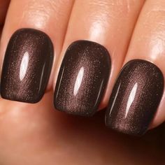 24 Stunning Brown Nail Designs for Fall - The Unscripted Femme Brown Gel Polish, Brown Nail Designs, Nail Designs For Fall, Brown Nail Polish, Brown Nail, Fall Nail Polish, Brown Nails Design, Fall Manicure, Fall Nail Trends