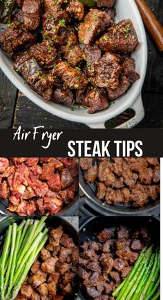 the steps in how to make air fryer steaks