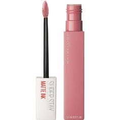 Ink your lips in up to 16 HR saturated liquid matte. SuperStay Matte Ink features a unique arrow applicator for precise application and is available in a range of super saturated shades. Size: 0.17 fl oz.  Color: Pink. Maybelline Super Stay Matte Ink Swatches, Maybelline Super Stay Matte Ink, Maybelline Super Stay, Maybelline New York, Makeup Lipstick, Liquid Lipstick, Lip Makeup, Maybelline, Lip Balm