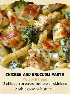 Main Meat Dishes, Chicken And Broccoli Pasta, Broccoli And Chicken, New Dinner Ideas, Quick Family Meals, Creamy Pasta Dishes, Facebook Recipes, New Dinner, Chicken Casseroles