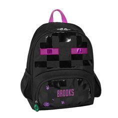 Gear them up for school, fields trips and everyday adventures with our glow-in-the-dark Mackenzie backpacks. Durable and well organized, they're made of water-resistant polyester crafted from plastic bottles with fun glow-in-the-dark details, and outfitted with pockets and gear loops to keep everything in place. Adjustable padded shoulder straps ensure a comfy fit, while side pockets can hold a coordinating Mackenzie water bottle. Personalize your child's backpack with their name or initials for Black Backpack For End Of School Year Outdoor, Black Outdoor Bag For End Of School Year, Nylon Backpack For Adventure And Back To School, Back To School Adventure Backpack In Nylon, Back To School Nylon Backpack For Adventure, Minecraft Backpack Art, Cheap Purple Backpack For Playtime, Monster High Backpack, Minecraft Backpack