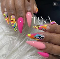 Carnival Nails Designs, Lavish Nails, Carnival Nails, Mail Designs, Nail 2024, Art Deco Nails, Modern Nails