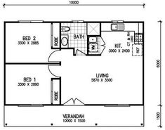 the floor plan for a two bedroom apartment with an attached bathroom and living room area