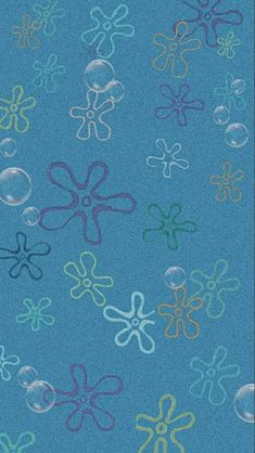 an image of colorful bubbles on blue background