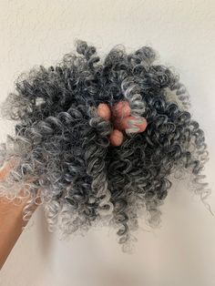 Finally!  A messy bun SCRUNCHIE with curly hair!  You will love this scrunchie; it takes three seconds to put on and it looks amazing. Super Curly Hair, Messy Curly Bun, African American Hair, Scrunchie Ponytail, Grey Curly Hair, Hair Puff, Wavy Curls, Natural Hair Extensions, Black Hair Extensions