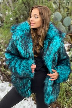 Wolf Purple, Chinchilla Fur, Secret Pocket, Hippie Clothes, Fake Fur, Black Wolf, Vest Coat, Coat Design, Faux Fur Collar