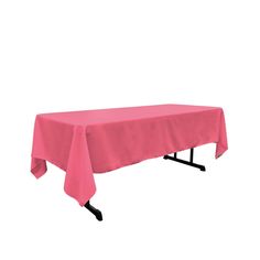 Our 60 x 102 tablecloth is one of the most popular sizes of table linen This size can be used on a standard 6 ft 30 x 72 This tablecloth could also be used for many home dinning tables of the similar size The cloth is made seamless in one piece and the edges are serged for a clean look Features . Polyester Poplin Rectangular Tablecloth. 100 Premium Quality Polyester Poplin. Made in USA from imported Material. Serged edge for a clean look This tablecloth is made with 3 different panels This tablecloth has seams. Stain and wrinkle resistance Can withstand various cleaning chemicals while maintaining it s elegant look through over 75 wash cycles. Color fasted 7 oz weight making it one of the most durable fabrics for event linens Cold Machine Tumble Dry Low Low Iron. LA Linen exclusive Size an Hot Pink Decor, Dinning Tables, Rectangular Tablecloth, Banquet Table, Outdoor Tablecloth, Tablecloth Sizes, Banquet Tables, Table Linen, Disposable Tableware