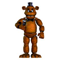 a cartoon bear with a top hat and holding a glass in his hand, standing on one leg