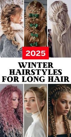 Winter Ball Hairstyles, Romantic Hair Styles, Winter Hairstyles For Long Hair, Straight Hair Looks, Braids Bangs, Elegant Braids, Side Braid With Bun, Winter Hair Color Trends, Winter Hair Trends