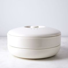 a white container sitting on top of a table