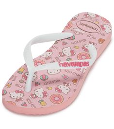 Havaianas Kids' Kids Slim Hello Kitty Sandal (Toddler,Little Kid, Big Kid) Features Kids' sandal Details Fabric: EVA Closure: Slip on Adjustable: No Country of Origin: Imported Cute Non-slip Flip Flops With Round Toe, Hello Kitty Sandals, Cute Non-slip Flip Flops, Cute Non-slip Flat Flip Flops, Non-slip Playful Flat Flip Flops, Playful Non-slip Flat Flip Flops, Cute White Round Toe Flip Flops, Cute Non-slip Flip Flops For Swimming, Fun Non-slip Flip Flops For Playtime