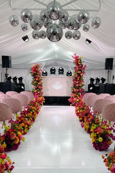 Colorful wedding flowers for rent Wedding Flower Design, Wedding Arch Flowers, Ceremony Backdrop, Wedding Rentals, Sweetheart Table, Pop Of Color