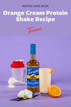 orange cream protein shake recipe with ingredients