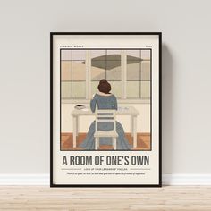 a room of one's own poster on the wall