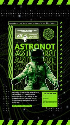 the back cover of an advertisement for astronauts