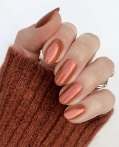 Autumn Nail Trends, Chic Nail Ideas, Chrome Nails Designs, Autumn Nail, Hello Nails, Fall Nail Trends, October Nails, London Nails, Basic Nails