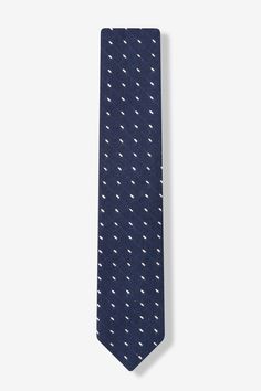 Navy Blue Dash Skinny Tie by Ties.com Navy Formal Ties For Summer, The Navy, Wedding Attire, Navy Blue, Navy, Blue