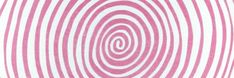 a pink and white striped wallpaper with an abstract spiral design in the center,