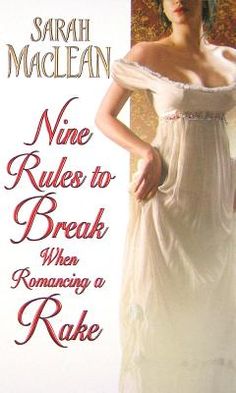 a woman in a white dress is standing with her hands on her hips and the words nine rules to break