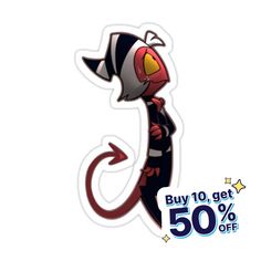 a sticker with an image of a cat on it's back and the words buy