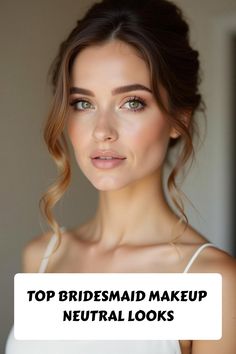 Top Bridesmaid Makeup Neutral Looks Neutral Wedding Guest Makeup, Subtle Wedding Guest Makeup, Bridesmaid Makeup Fair Skin Blue Eyes, Soft Natural Eye Makeup, Bridesmaid Natural Makeup Brown Eyes, Wedding Makeup Subtle, Bridesmaid Makeup Neutral, Neutral Bridesmaid Makeup, Neutral Tone Makeup