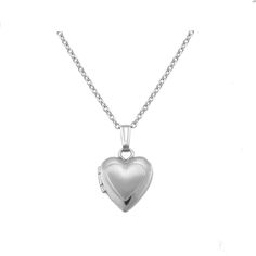 This little girl's heart shaped locket is crafted of sterling silver, it features a highly polished edge with a Florentine finished center and has an interior frame to place a special keepsake or photo. The necklace is on a 13 inch chain and designed for babies and toddlers. Engraving is available for a more personalized gift, perfect for any occasion. Toddler Jewelry, Silver Heart Locket, Sterling Silver Locket Necklace, Heart Shaped Locket, Engraved Locket, Heart Locket Necklace, Necklace Chain Lengths, Sterling Silver Chain Necklace, 925 Sterling Silver Chain