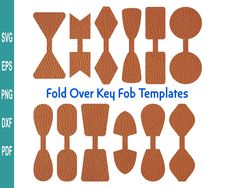 an image of old over - key fob templates for crafting and sewing