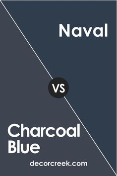 Charcoal Blue SW-2739 vs Naval by Sherwin-Williams