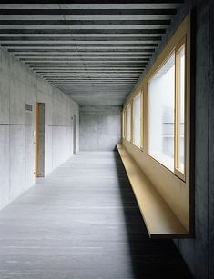 an empty hallway is shown with no one in it