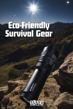 the eco - friendly survival gear is on display in this ad for alpena