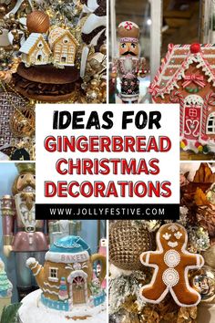 Bring the magic of a gingerbread Christmas tree to life with these decor ideas. Learn how to style your tree with gingerbread men, candy canes, and more sweet-inspired ornaments. Discover the best gingerbread decorations ideas that are fun, festive, and perfect for adding a unique touch to your Christmas decor. Decorating With Gingerbread Theme, Gingerbread Decorations Ideas, Ginger Bread Theme Christmas, Ginger Bread Christmas Trees, Gingerbread Tree Decorations, Gingerbread Tree