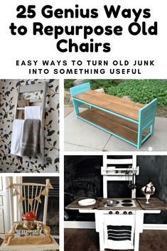 the 25 genius ways to repurpose old chairs