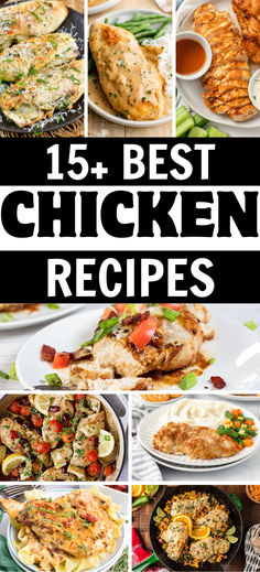 Comfort food chicken dinner photo collage. Chicken Marry Me, Chicken With Cream Of Chicken, Chicken Ritz, Best Chicken Dinner Recipes, Chicken Breast Dinner Ideas, Best Chicken Dinner, Comfort Food Dinners, Chicken Breast Dinner, Housewife Life