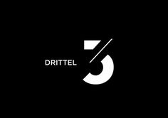 the logo for drittel is shown in black and white