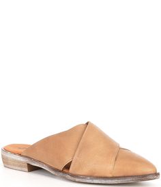 From Free People&#x2C; the Lordes Leather Slip-On Mules feature: Leather upper Slip-on closure Leather lining Leather outsole approx. 0.7" heel height Imported. Fall Closet, Slip On Mules, Romantic Lace, Womens Mules, Leather Shoes Woman, Leather Mules, Dillard's, Leather Slip Ons, Mules Shoes