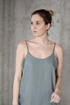 * 100% soft linen * adjustable straps with buttons * Handmade in Slovakia Model is 176 cm height, wearing Size M, color mild grey Measurements: Size XS (mostly UK 6, USA 4, AU/NZ 6, EU 34, JAPAN 7) Recommended body measurements for the size XS to have a loose look: Bust: 80 Waist: 65 Hips: 87,5 - cloth (laying on the floor): Bust: 42 cm Length (from the shoulder to the hem): 90 cm ------------------------------ Size S (mostly UK 8, USA 6, AU/NZ 8 , EU 36, JAPAN 9) Recommended body measurements f Linen Slip Dress, Linen Wrap Dress, Linen Top Women, Timeless Outfits, Skirt With Buttons, Most Beautiful Dresses, Linen Dresses, Slovakia, Linen Women