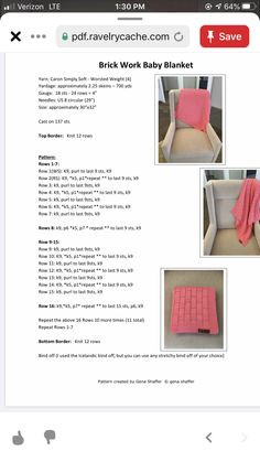 the instructions for how to make an easy baby blanket