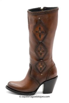 3738351 ALBANIA BOOT HONEY | Genuine Leather Vaquero Boots and Cowboy Hats | Zapateria Guadalajara | Authentic Mexican Western Wear High Heel Cowboy Boots, Women Boot, Character Clothing, Leather Western Boots, Leather Cowboy Boots, Mom Christmas, Cowboy Boots Women, Shoes Sandals Heels, Leather Boot