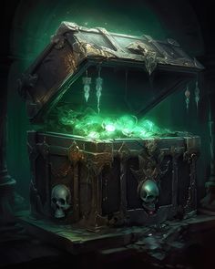 Treasure Chests, Mystical Places, Old Chest, Fantasy Props, Art Theme, Fantasy Setting, Spooky Scary, Dark Souls