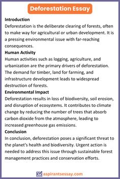 an info sheet describing the effects of defenstation and defenstion in forests