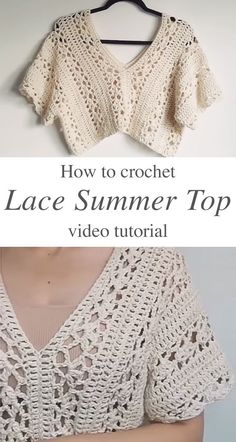 Crochet Lace Summer Top: A Beginner-Friendly Tutorial Crochet Lace Shirt Free Pattern, Knitting Pattern Summer Top, Crochet Idea Patterns, Free Shirt Crochet Patterns, Crocheting A Top, Blouse Crochet Pattern Free, How To Sew Crochet, Crochet Top Loose, Crochet 100g Projects