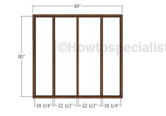 the measurements for a shed door