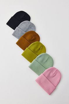 Essential ribbed beanie hat from Urban Outfitters in all our favorite colors. Soft & cozy knit beanie silhouette complete with a fold-over wide cuff. Made from a thick knit material, this staple beanie is perfect for chilly weather. Features UO Jessie basic beanie New fave knit beanie hat Soft-touch cozy knit with a wide cuff Grab all the colors! UO exclusive Content + Care 100% Acrylic Spot clean Imported | Urban Outfitters UO Jessie Essential Ribbed Beanie in Brown, Women's at Urban Outfitters Soft Solid Hats For Cold Weather, Soft Hats For Cold Weather, Trendy Solid Color Beanie For Fall, Trendy Solid Beanie For Fall, Fall Acrylic Beanie, Basic Warm Beanie For Fall, Solid Everyday Beanie One Size, Trendy Solid Color Beanie For Everyday, Everyday Beanie One Size Fits Most